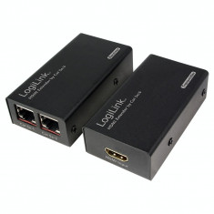 Adaptor 2x HDMI pentru cablu Logilink HD0102 CAT5e Negru foto