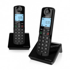 Telefon fara Fir Alcatel S250DUO DECT Negru (2 Pcs) foto