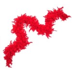 Accesoriu decorativ cu pene pentru Halloween,Rosu,170 cm, Oem