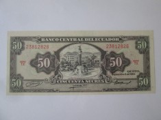 Ecuador 50 Sucres 1984 UNC foto
