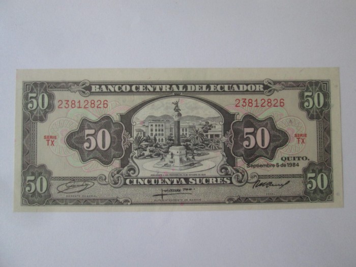 Ecuador 50 Sucres 1984 UNC