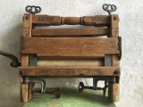 Storcator de rufe manual cu role marca Anchor produs de Lovell Manufacturing Co. Pennsylvania SUA sfarsit de sec XIX import de epoca gasit in Banat !
