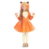 Costum vulpita KidMania&reg; cu gluga pentru fete 3-4 ani 104 cm