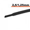 Tub termocontractibil negru 2.5 mm/ 1.25 mm 0.5m