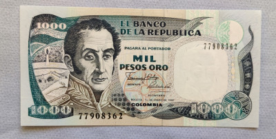 Columbia - 1000 Pesos Oro (1990) foto