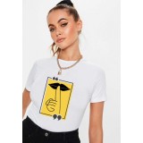 Tricou dama alb - Don`t Speak - XL
