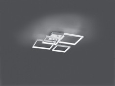 Plafoniera LED integrat Trio Sorrento, incl. 1x SMD LED, cu intrerupator dimmer, 24W, 230V, lumina calda 3000K, 2400 lumeni, durata de viata 30.000 de foto