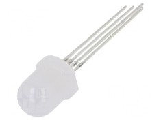 LED RGB 8mm Convex 30? cu Temperatura de Func?ionare -30?85?C, Nr. Term: 4 foto