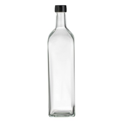 Recipient Ulei Sticlă, Capac Filetat, Capacitate 1L, Transparent foto