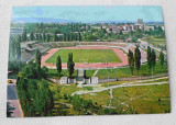 Stadionul 23 August din Bacau anii 1980 Carte Postala ciculata