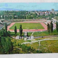 Stadionul 23 August din Bacau anii 1980 Carte Postala ciculata