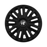Set 4 capace roti potrivite jantelor de 15 inch (R15) compatibile ALFA ROMEO, Model - 313 Black