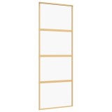 Cumpara ieftin Usa glisanta auriu 76x205 cm sticla ESG transparenta/aluminiu