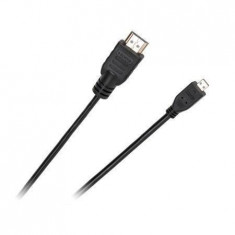 Cablu Cabletech HDMI Male - microHDMI Male 1.8m standard negru foto