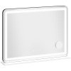 HOMCOM Oglindă machiaj iluminată 80x60cm, oglindă toaletă LED dimabilă, lumină RGB, 3 temperaturi de culoare, alb | Aosom Romania
