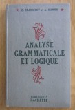 E. Grammont - Analyse grammaticale et logique