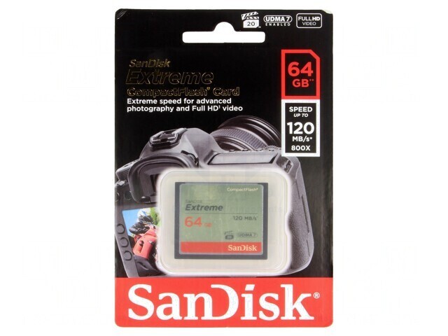 Card de memorie Compact Flash 64GB 120MB/s