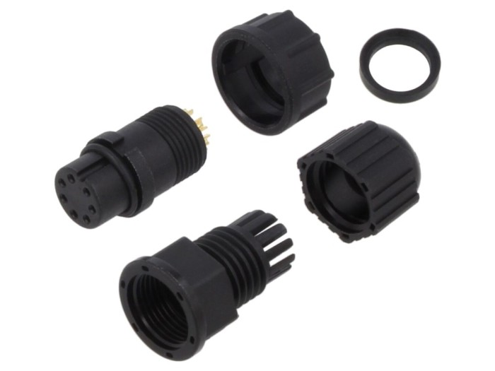 Conector circular mamă 7 pini IP67