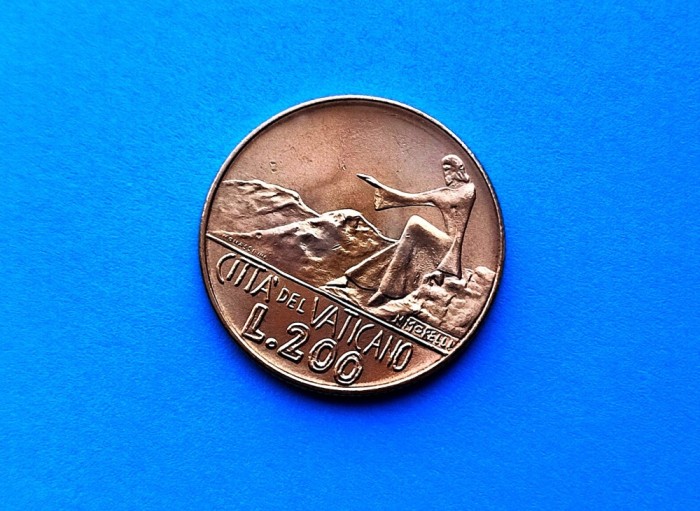 200 Lire 1978 Vatican-AUNC-RAR