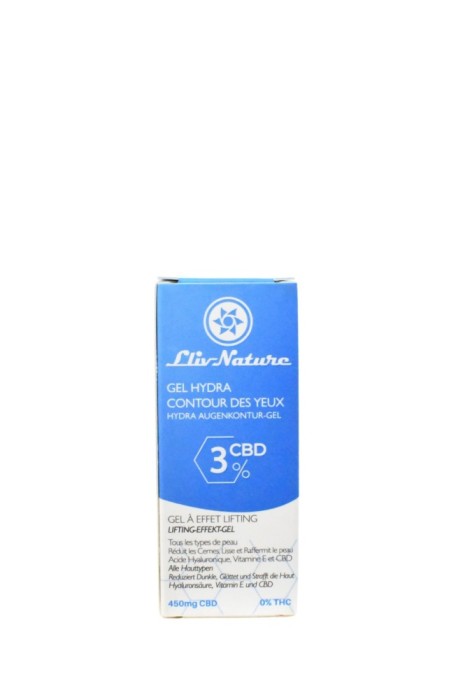 Hydra gel contur ochi, Lliv Nature, 3% CBD, 15ml