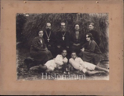 HST P2/358 Poză interbelică preoți rom&amp;acirc;ni foto