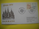 HOPCT PLIC FDC S NR 64 DANEMARCA-EUROPA CEPT 1978