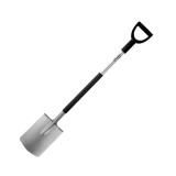 Cazma dreapa coada de metal, maner tip d din material plastic 122cm