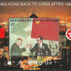 INSULA BERNERA 1997 - HONG KONG - PERSONALITĂȚI CHINEZE - COLIȚĂ MNH (T50)
