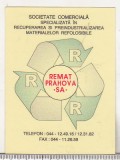 Bnk cld Calendar de buzunar 1998 - REMAT Prahova SA