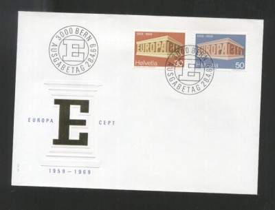 Switzerland 1969 Europa CEPT Mi.900-901 FDC UN.029 foto
