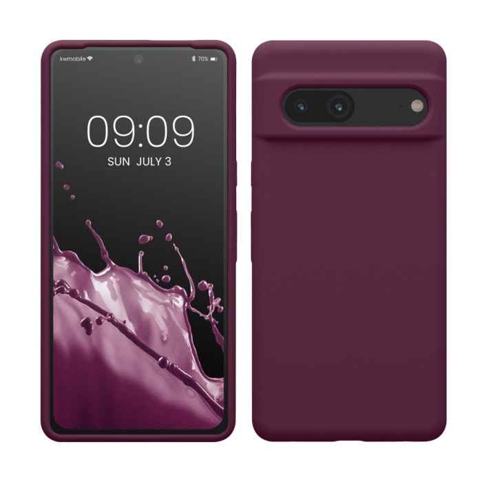 Husa kwmobile pentru Google Pixel 7, Silicon, Mov, 59451.187