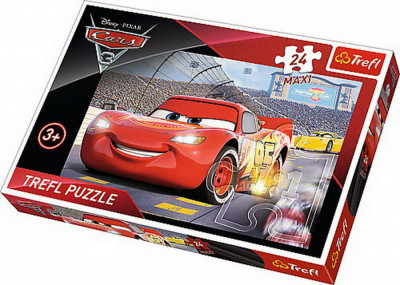 Puzzle Trefl Maxi, Disney Cars 3 - Campionul Mcqueen, 24 piese mari foto