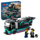 LEGO City - Masina de curse si camion transportator (60406) | LEGO