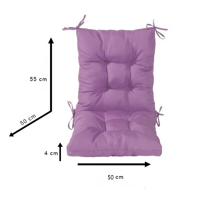 Perna sezut/spatar pentru scaun de gradina sau balansoar, 50x50x55 cm,  culoare mov, Palmonix | Okazii.ro