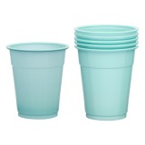 Set 20 Pahare din Plastic Verde Menta, 300 ml, CMCLASS