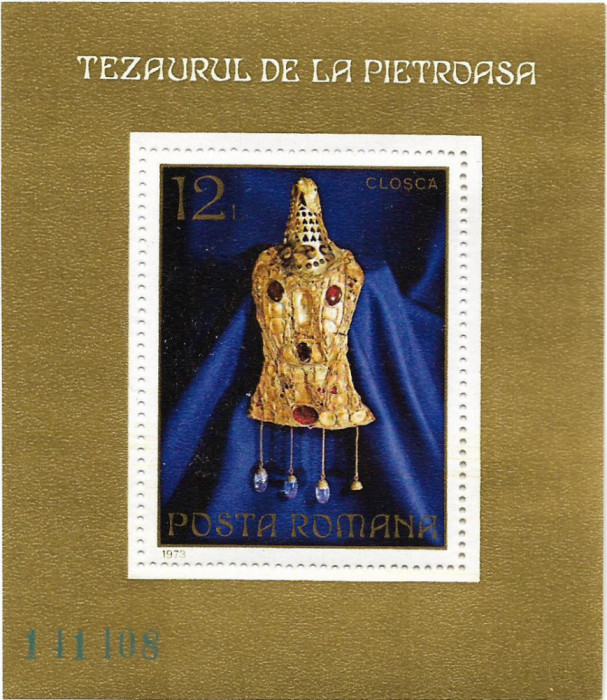 Colita Tezaurul de la Pietroasa, 1973 - NEOBLITERATA