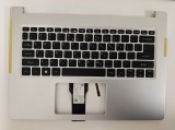Carcasa superioara cu tastatura palmrest Laptop, Acer, Aspire 5 A514-51, A514-52, A514-53, N19H2, 6B.HUSN8.001, HQ20900695000, iluminata, argintie, la
