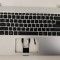 Carcasa superioara cu tastatura palmrest Laptop, Acer, Aspire 5 A514-51, A514-52, A514-53, N19H2, 6B.HUSN8.001, HQ20900695000, iluminata, argintie, la