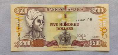 Jamaica - 500 Dollars / dolari (2011) foto