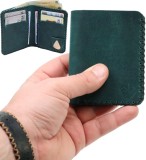 Portofel barbati din piele naturala, Jack S, turcoaz