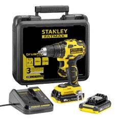 Masina gaurit si insurubat Stanley Fatmax, 18 V, acumulator 2 x 2 Ah, 55 Nm, mandrina 13 mm, 1800 rpm, 2 trepte