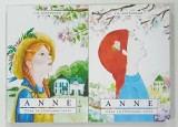 ANNE , CASA CU FRONTOANE VERZI VOLUMELE I si II de L. M. MONTGOMERY , ANII ' 2000