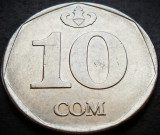 Moneda 10 SOM - REPUBLICA KYRGYZSTAN, anul 2009 * cod 484 B = excelenta!