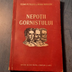 Nepotii Cornistului Cezar Petrescu si Mihai Novicov cu autograf Novicov