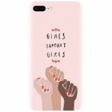 Husa silicon pentru Apple Iphone 7 Plus, Girls Supportgirls