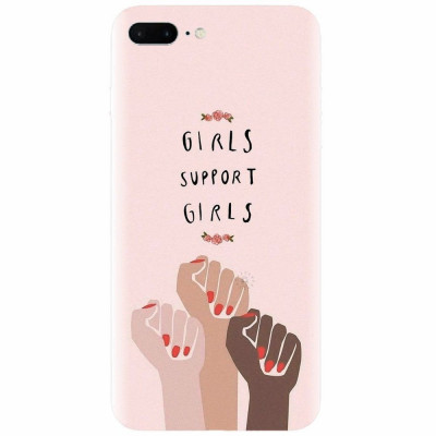 Husa silicon pentru Apple Iphone 7 Plus, Girls Supportgirls foto