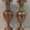 Superb set de 2 vaze din bronz gravate integral manual ,piese deosebite