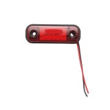 Lampa laterala de gabarit slim LED rosie 12-24V, 84x24 mm, Breckner