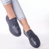 Pantofi casual pamela albastru piele ecologica, 36