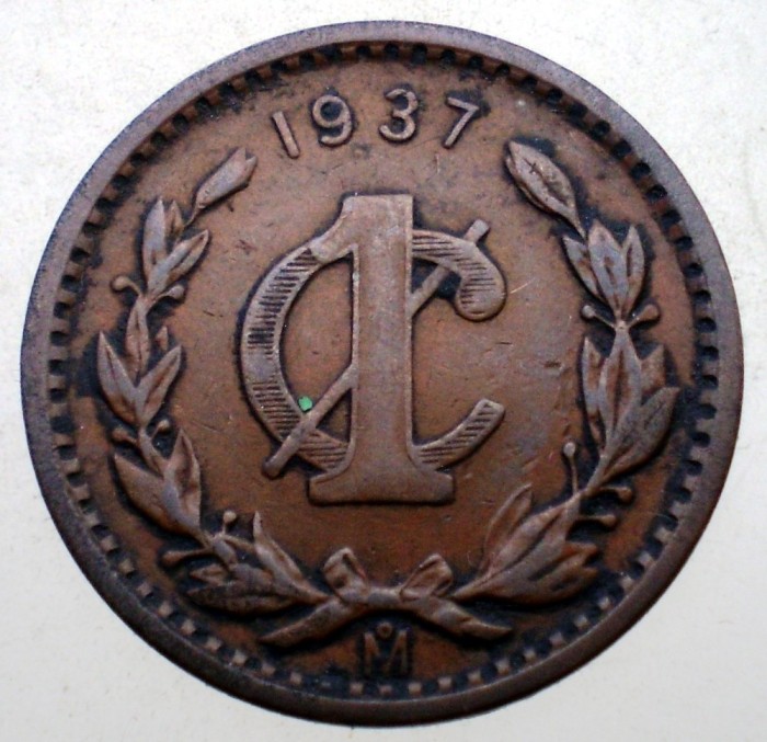 B.577 MEXIC 1 CENTAVO 1937